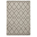 Royal Nomadic A638 Modern Geometric Diamond Soft Plush Boho Shaggy Cream/Grey Rug