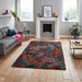 Royal Nomadic A641 Modern Abstract Soft Plush Boho Shaggy Dark Multicolour Rug