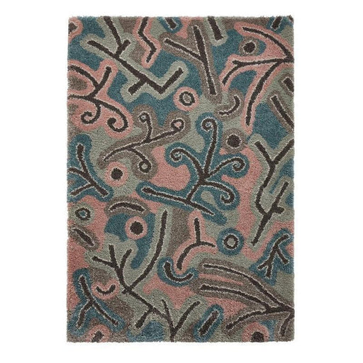 Royal Nomadic A641 Modern Abstract Soft Plush Boho Shaggy Pastel Multicolour Rug