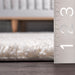 Ruffled Ivory Shag Rug With Tassels And Durable Design