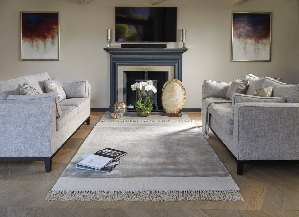 Rug Guru Karma Tassel Cloud Grey Rug