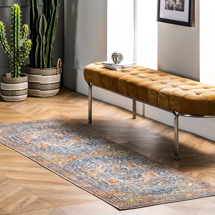 Rust Area Rug for Home Decor