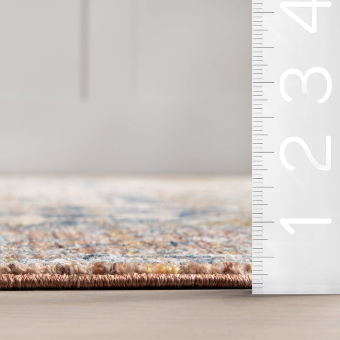 Rust Area Rug for Home Decor