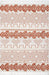 Rust Banded Shag Area Rug 120x180 cm