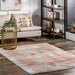 Rust Crosshatch Fringe Area Rug 160 cm x 230 cm