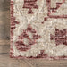 Rust Diamond Area Rug 200x300 cm Soft Durable Design
