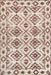 Rust Diamond Area Rug 200x300 cm Soft Durable Design
