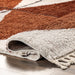 Rust Diamond Tasseled Area Rug 160x230 cm