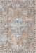 Rust Faded Medallion Area Rug 120 cm