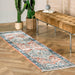 Rust Faded Medallion Area Rug 160x230 cm