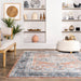 Rust Faded Medallion Area Rug 160x230 cm