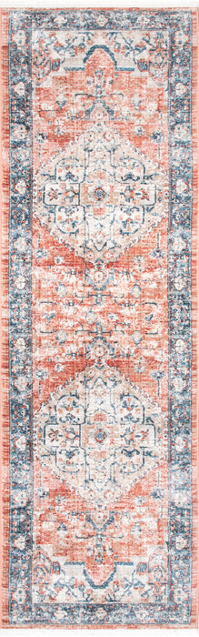 Rust Faded Medallion Area Rug 160x230 cm