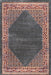 Rust Floral Area Rug 50x80 cm