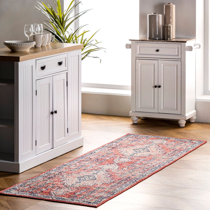 Rust Medallion Area Rug 150x240 cm