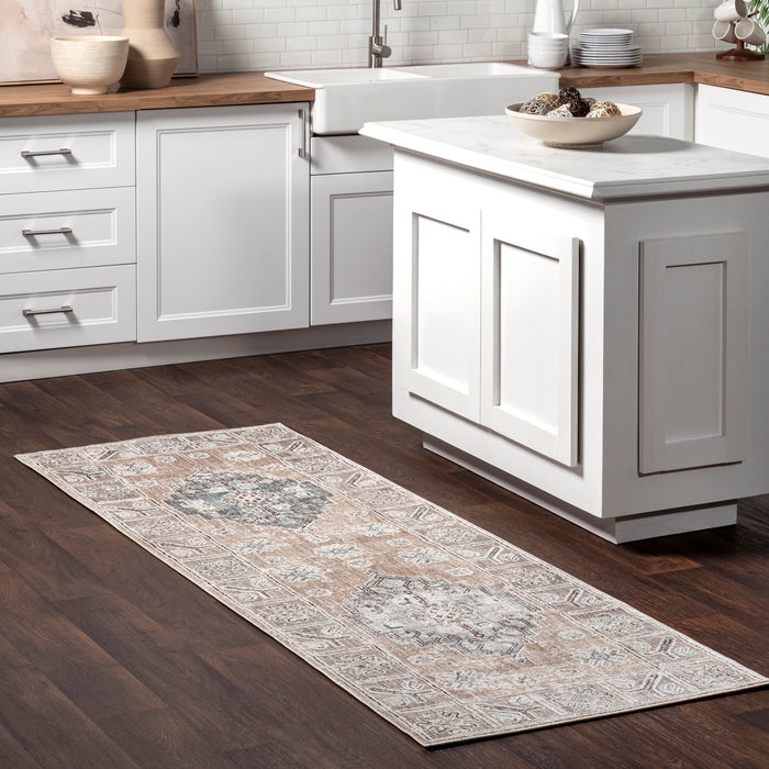 Rust Medallion Area Rug 160 x 230 cm