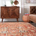 Rust Medallion Area Rug 50x80 cm