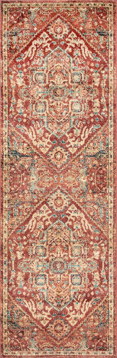 Rust Medallion Area Rug 50x80 cm