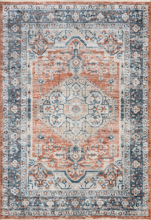 Rust Medallion Area Rug For Vintage Décor 150x240 cm