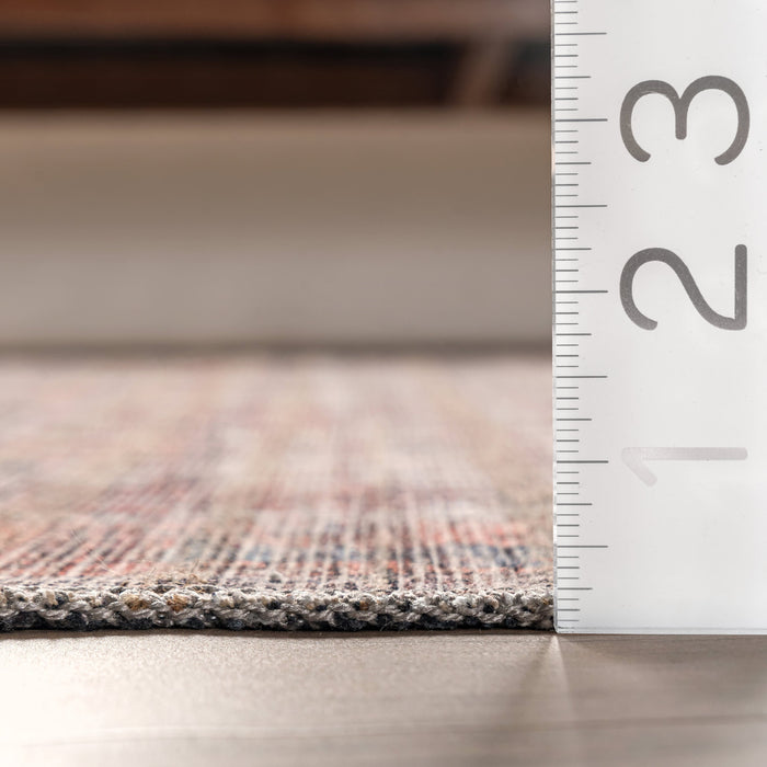 Rust Oriental Washable Area Rug 150x240 cm