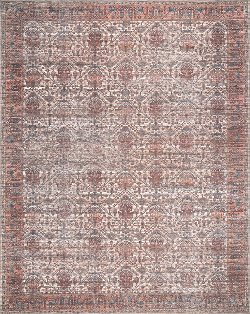Rust Oriental Washable Area Rug 150x240 cm