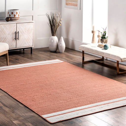 Rust Solid Area Rug for Living Room and Bedroom 120x180 cm