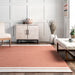 Rust Solid Area Rug for Living Room and Bedroom 120x180 cm