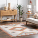 Rust Southwestern Design Area Rug 60cm x 90cm