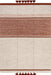 Rust Stripe Wool And Cotton Blend Area Rug