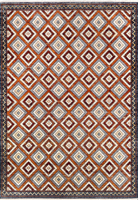 Rust Trellis Area Rug 60x90 cm