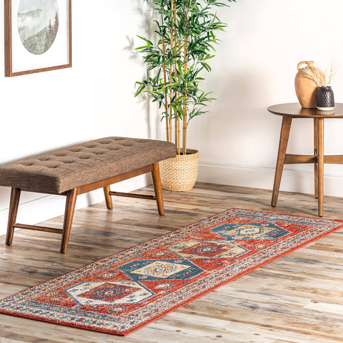 Rust Tribal Area Rug 150x240 cm