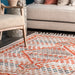 Rust Tribal Speckle Tassel Area Rug 120x180 cm