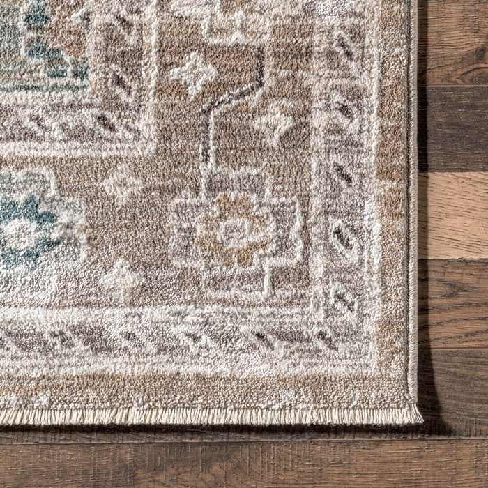 Rust Vintage Medallion Area Rug 150x240 cm
