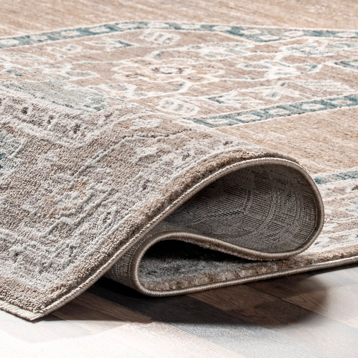 Rust Vintage Medallion Area Rug 150x240 cm