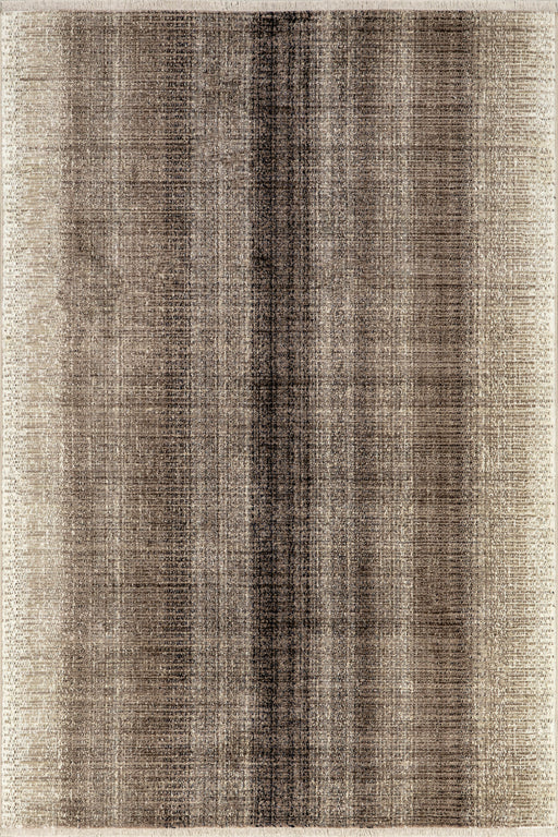 Rustikk brun stripe område teppe 120x180 cm