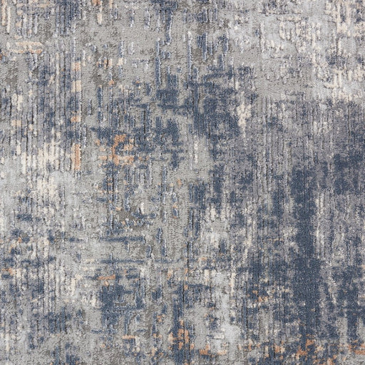 Texture rustiche RUS01 Runner grigio/beige a pelo piatto con texture alta e bassa, astratto moderno, invecchiato, luccicante