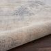 Texture rustiche RUS02 Tappeto moderno astratto invecchiato luccicante intagliato a pelo piatto con struttura alta e bassa beige/grigio