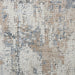 Texture rustiche RUS06 Tappeto rotondo beige/grigio a pelo piatto con texture alta e bassa, astratto moderno, invecchiato, scintillante