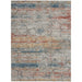 Rustic Textures RUS11 Modern Abstract Distressed Shimmer Carved Hi-Low Textured Flat-Pile Multicolour Rug