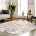Ruth Machine Washable Ivory Splatter Area Rug