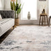 Ruth Machine Washable Ivory Splatter Area Rug