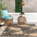 Ryder Indoor Outdoor Area Rug 5x7 Feet Dark Grey