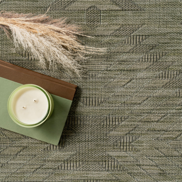 Sage Green Diamond Washable Area Rug 160x230 CM