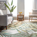 Sage Green Jungle Machine Washable Area Rug 160x230 cm