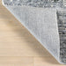 Sagebrush Geometric Washable Area Rug in Grey Color