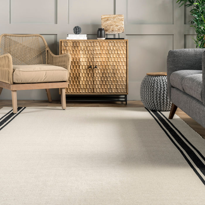 Sally Handmade Cotton Rug 120x180 cm Ivory Color