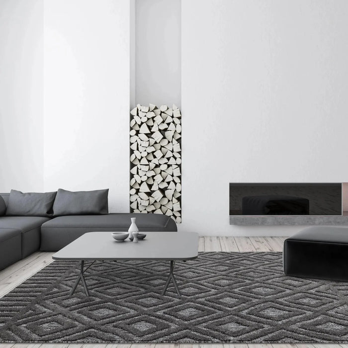 Salta SA02 Charcoal Diamond Rug