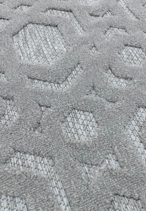 Salta SA03 Silver Geometric Rug