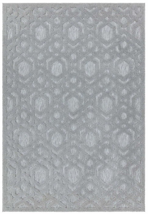 Salta SA03 Silver Geometric Rug