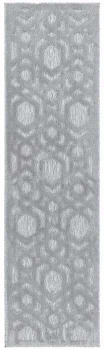 Salta SA03 Silver Geometric Runner Rug