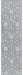 Salta SA03 Silver Geometric Runner Rug